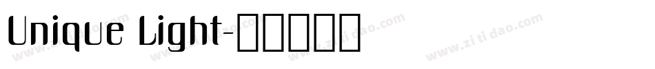 Unique Light字体转换